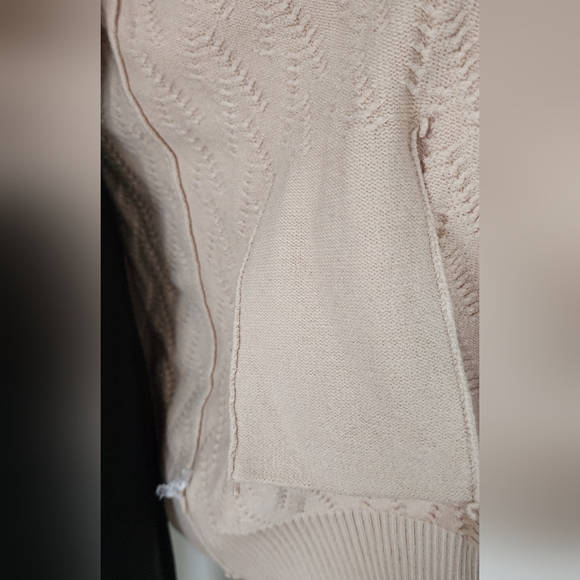 SEVEN WONDERS SWEATER KNITTED BUTTON SIDE POCKET SHORT CARDIGAN MEDIUM - Picture 13 of 14